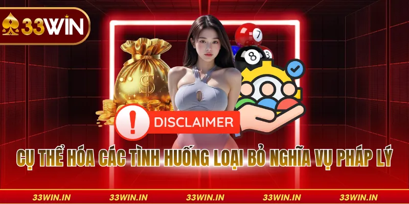 Cụ thể hóa các tình huống loại bỏ nghĩa vụ pháp lý